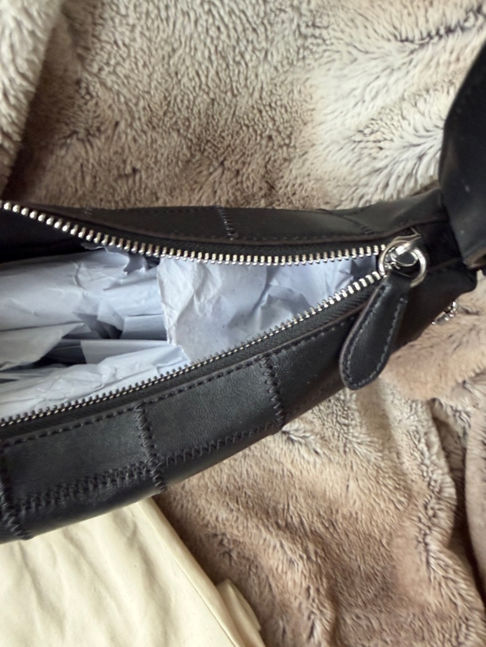 Coach Black Alter/Ego Medium Slouchy Shoulder Bag Upcrafted Leather Coachtopia - Picture 11 of 16